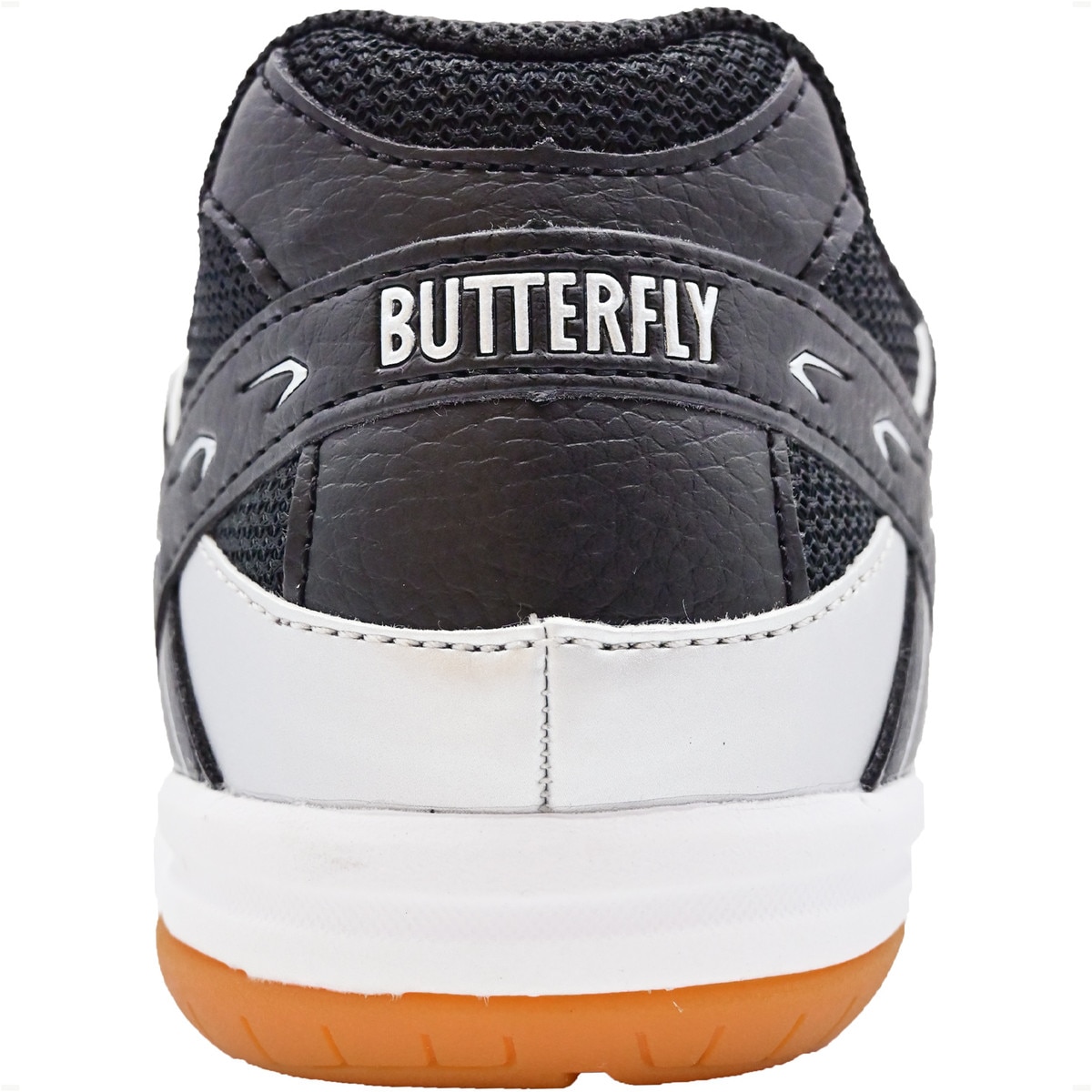 Butterfly Lezoline Reiss Shoes: Back Profile of Black Shoe